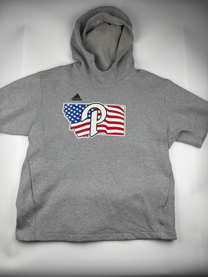 Adidas hoodie with logos