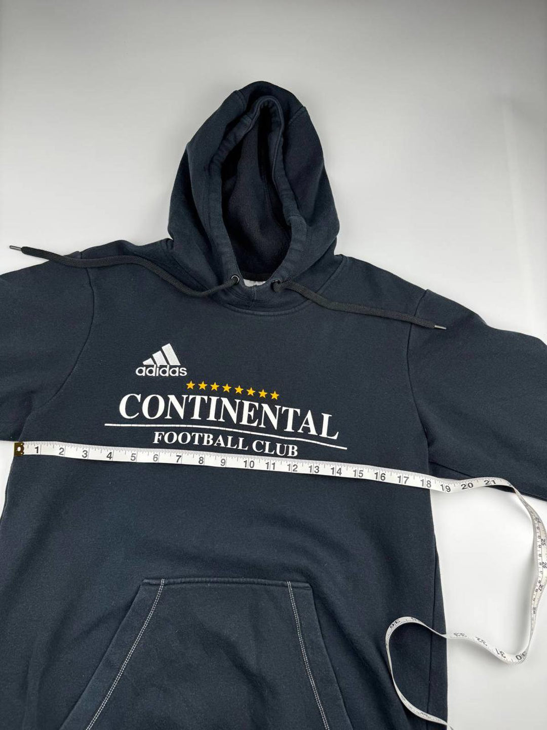 Adidas Hoodie Sweatshirt Continental Football Club Black Size S