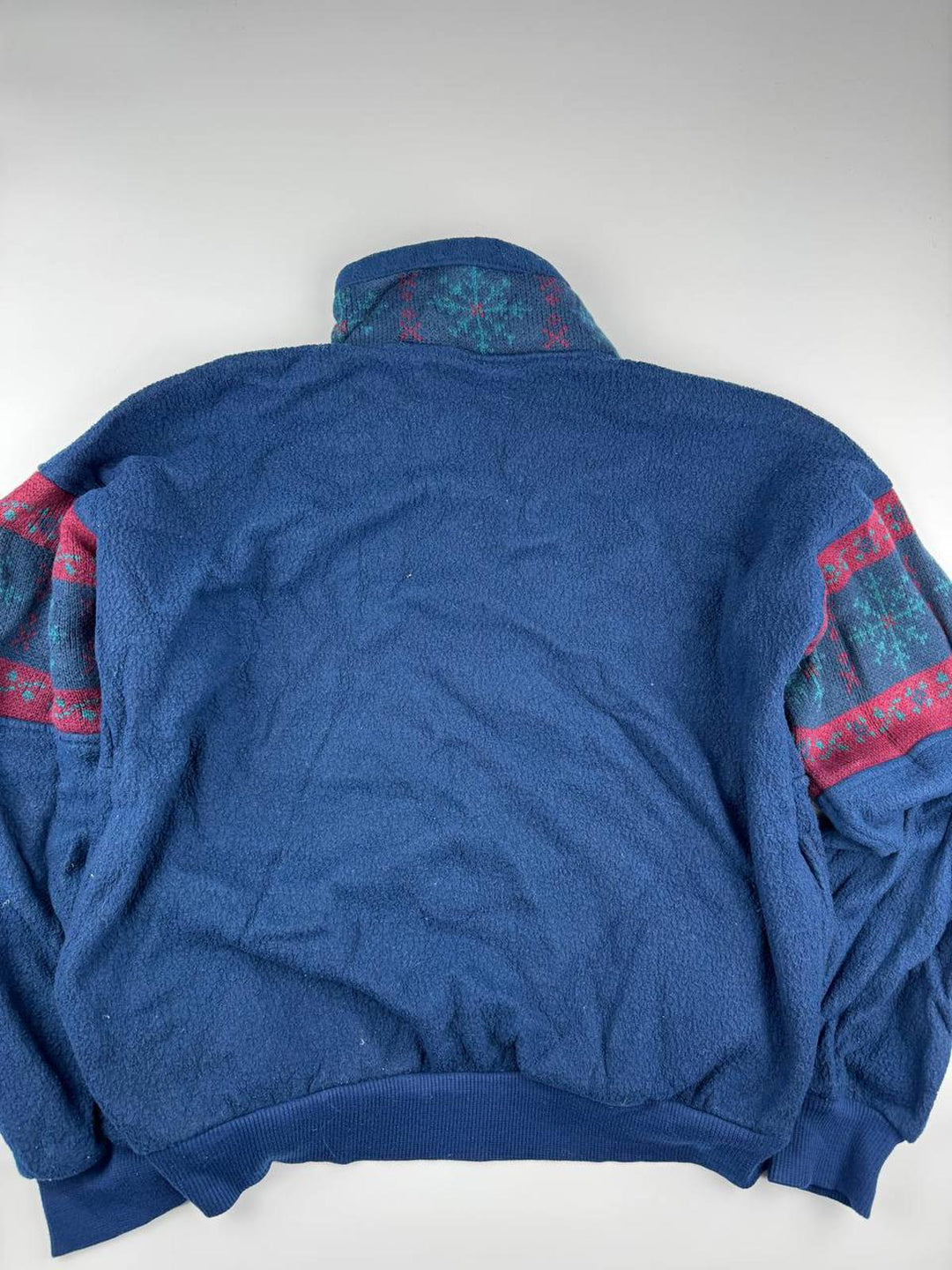 Vintage Big Sky Blue Fleece Quarter-Zip Sweatshirt