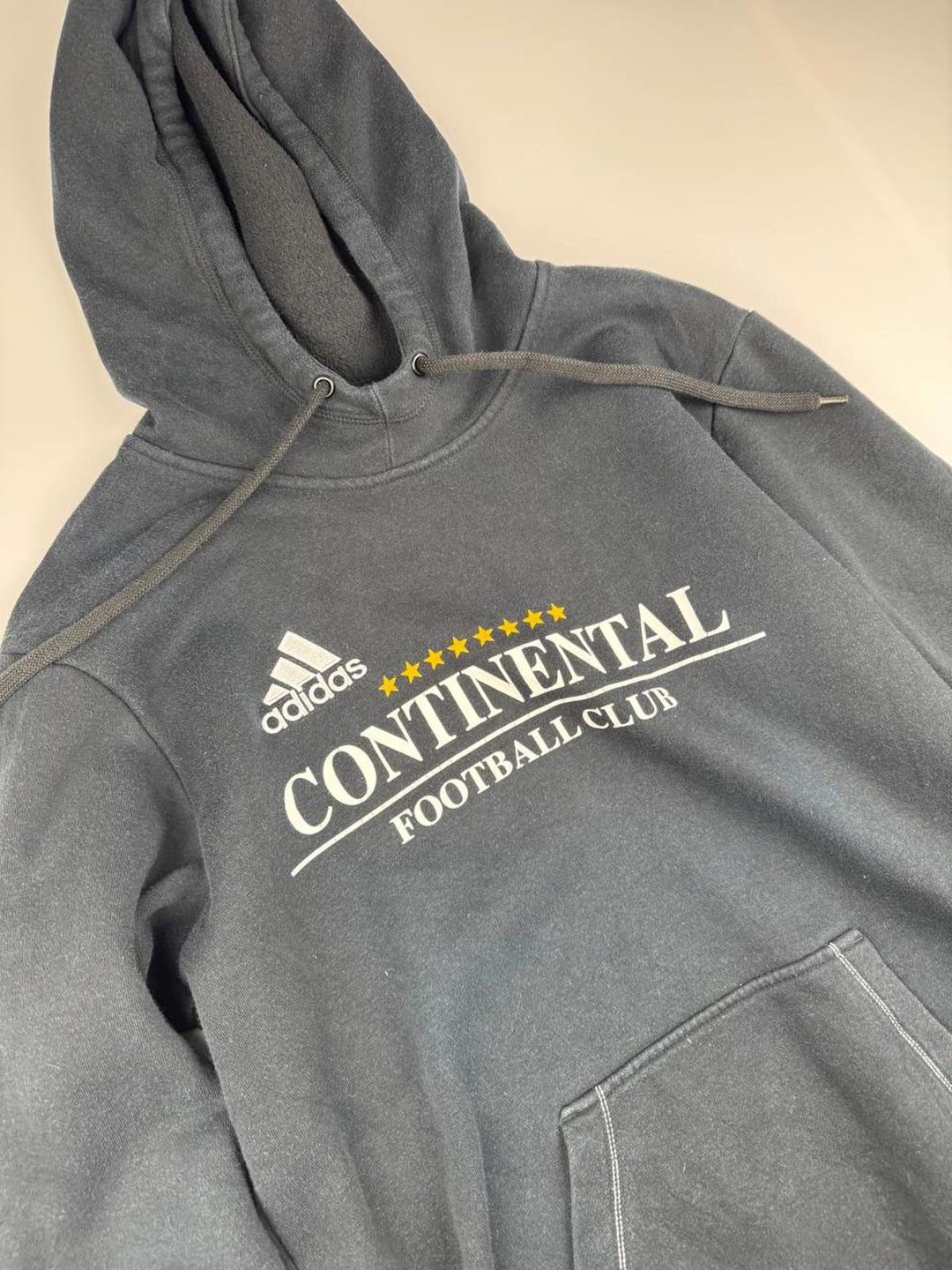 Adidas Hoodie Sweatshirt Continental Football Club Black Size S