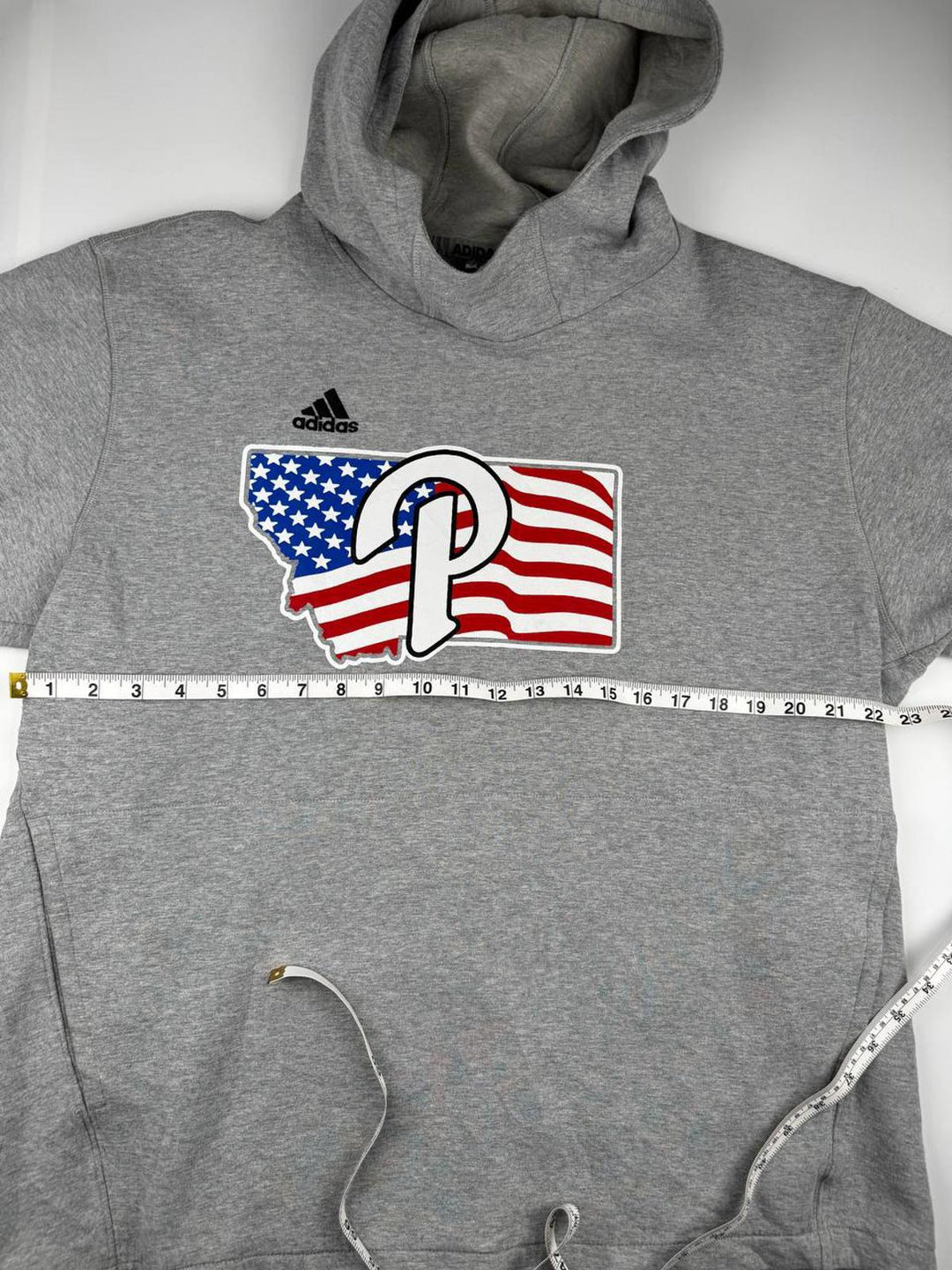 Adidas hoodie with logos