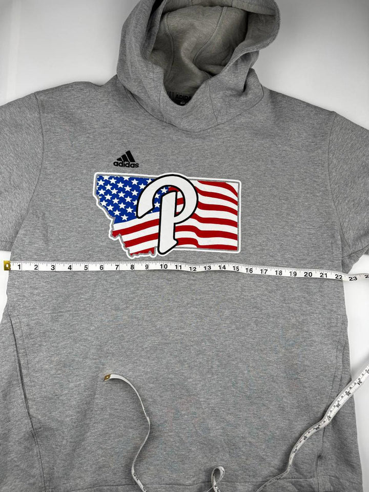 Adidas hoodie with logos