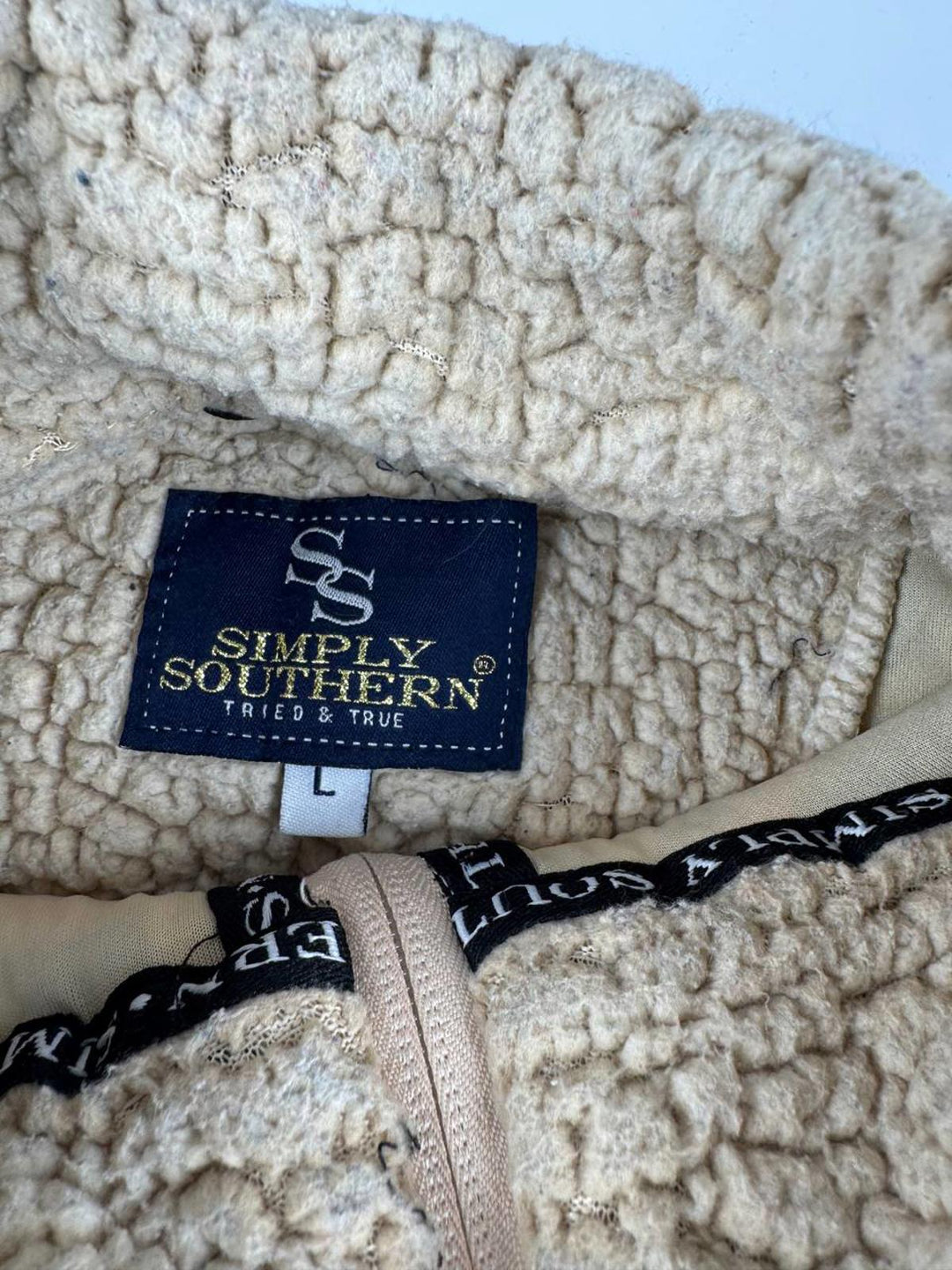 Vintage Fleece Pullover Sweatshirt Animal Print