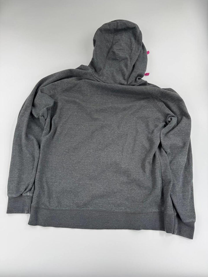 The North Face Hoodie Women's XXL Grey Pink Sweatshirt Pullover Sweater Logo