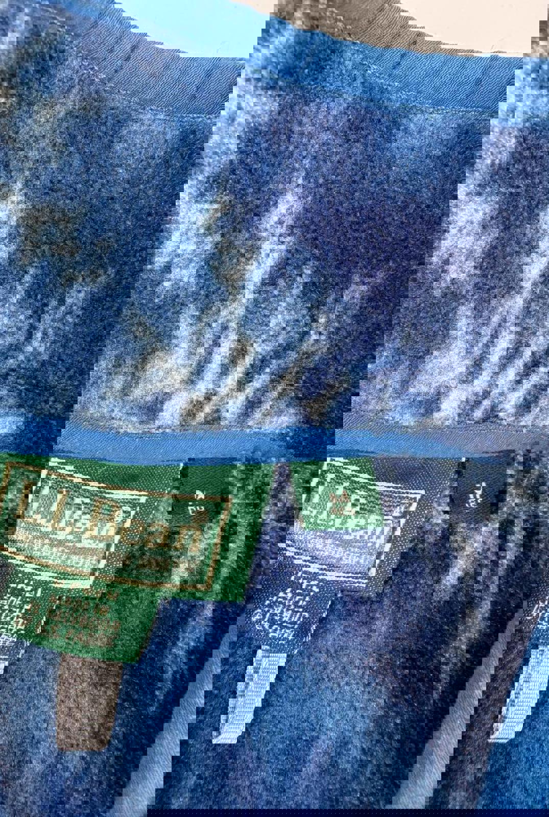 Vintage Blue Snowflake Pattern Fleece Pullover Sweatshirt