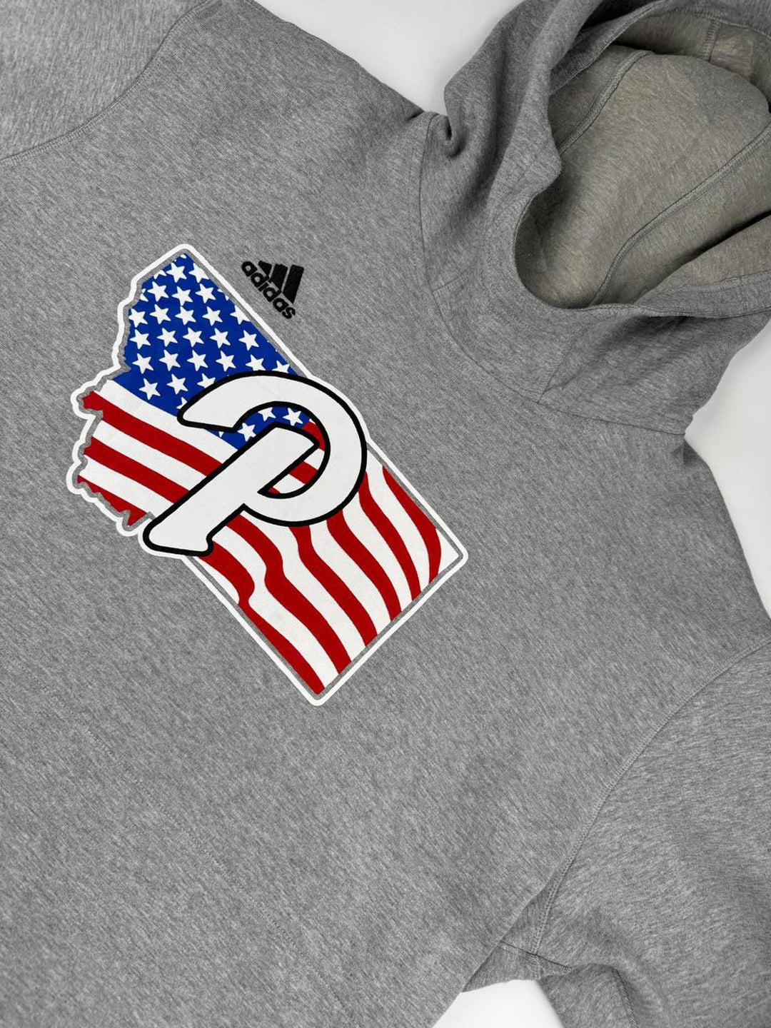 Adidas hoodie with logos