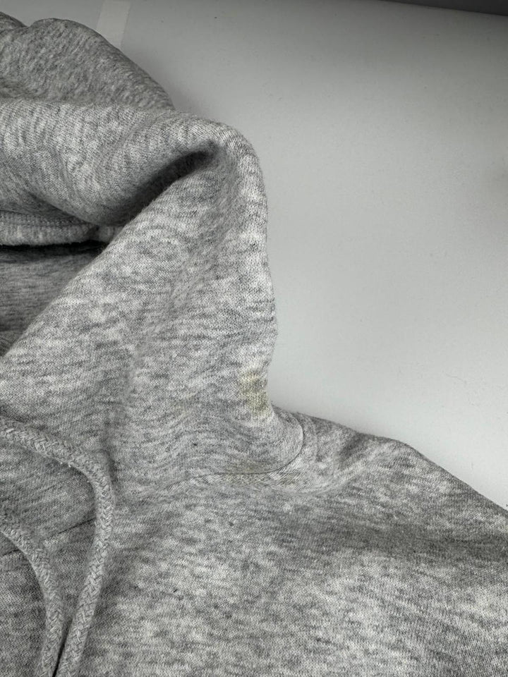 REEBOK Men's Graphic Hoodie Jumper Large Grey Cotton Size 3XL