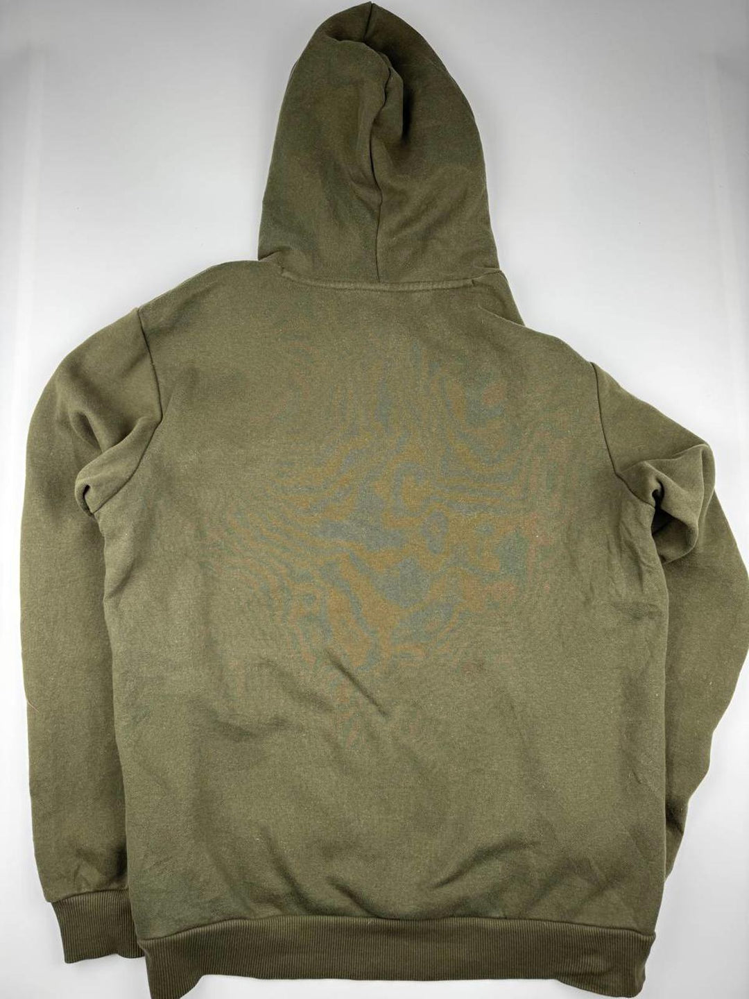 Puma Sweatshirt Men Size Small Olive Green Hoodie Embossed Logo