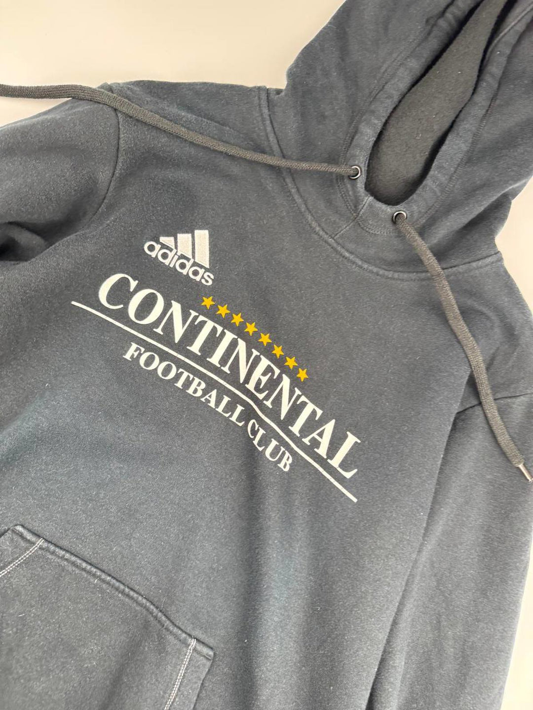 Adidas Hoodie Sweatshirt Continental Football Club Black Size S