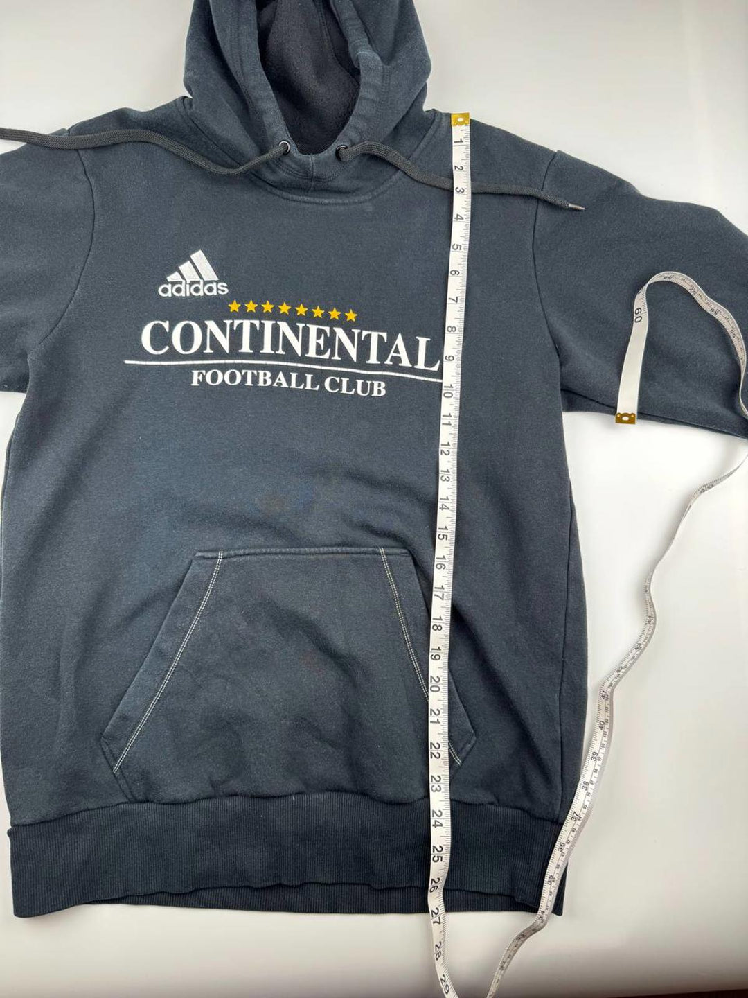 Adidas Hoodie Sweatshirt Continental Football Club Black Size S