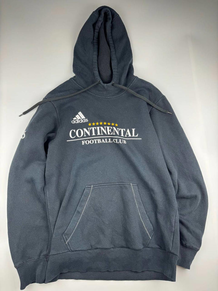 Adidas Hoodie Sweatshirt Continental Football Club Black Size S