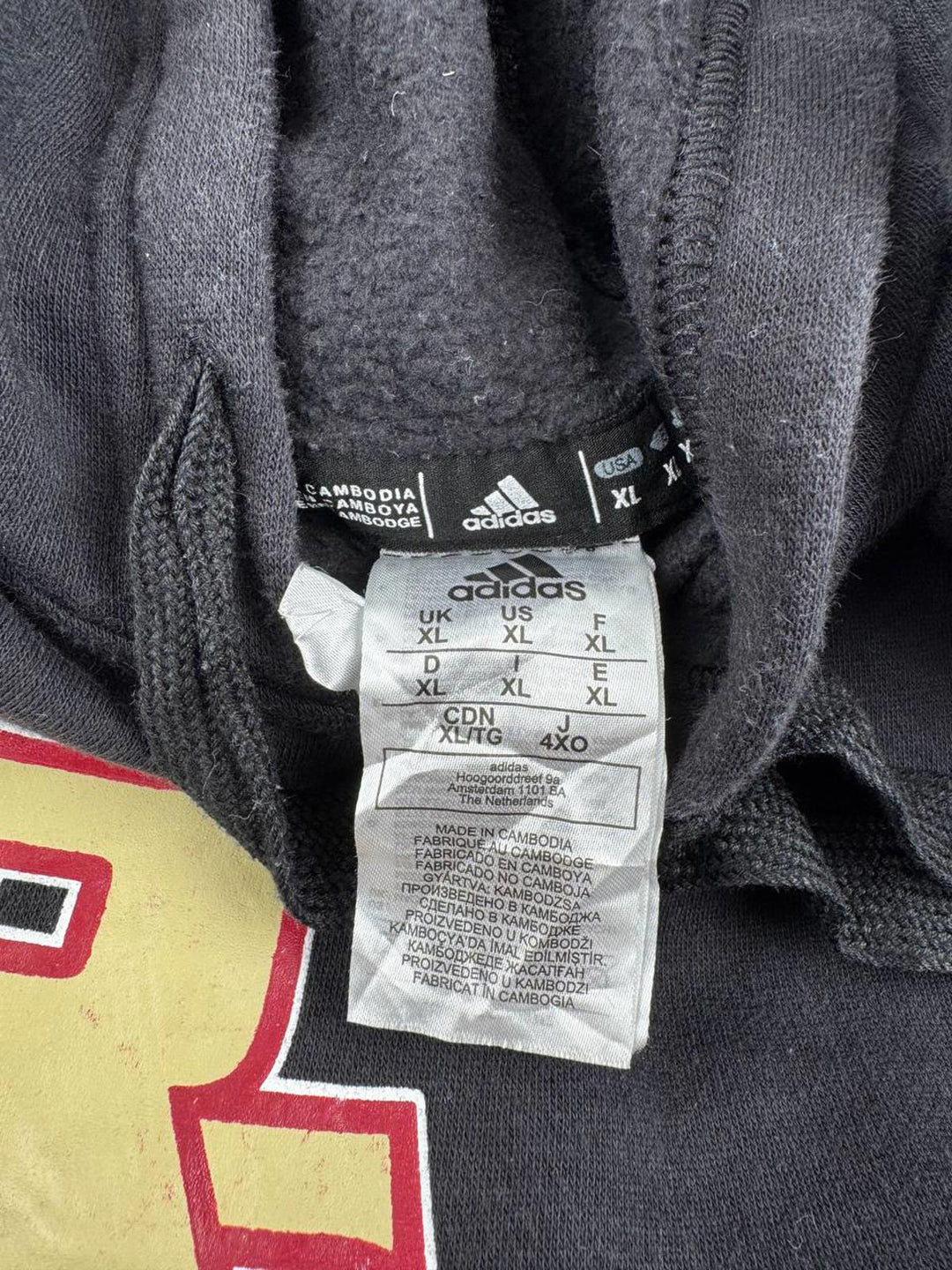 Adidas RC Basketball Hoodie sweatshirt Black Size XL